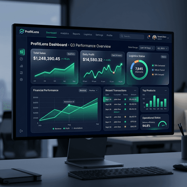 Toda tu operación en una sola pantalla